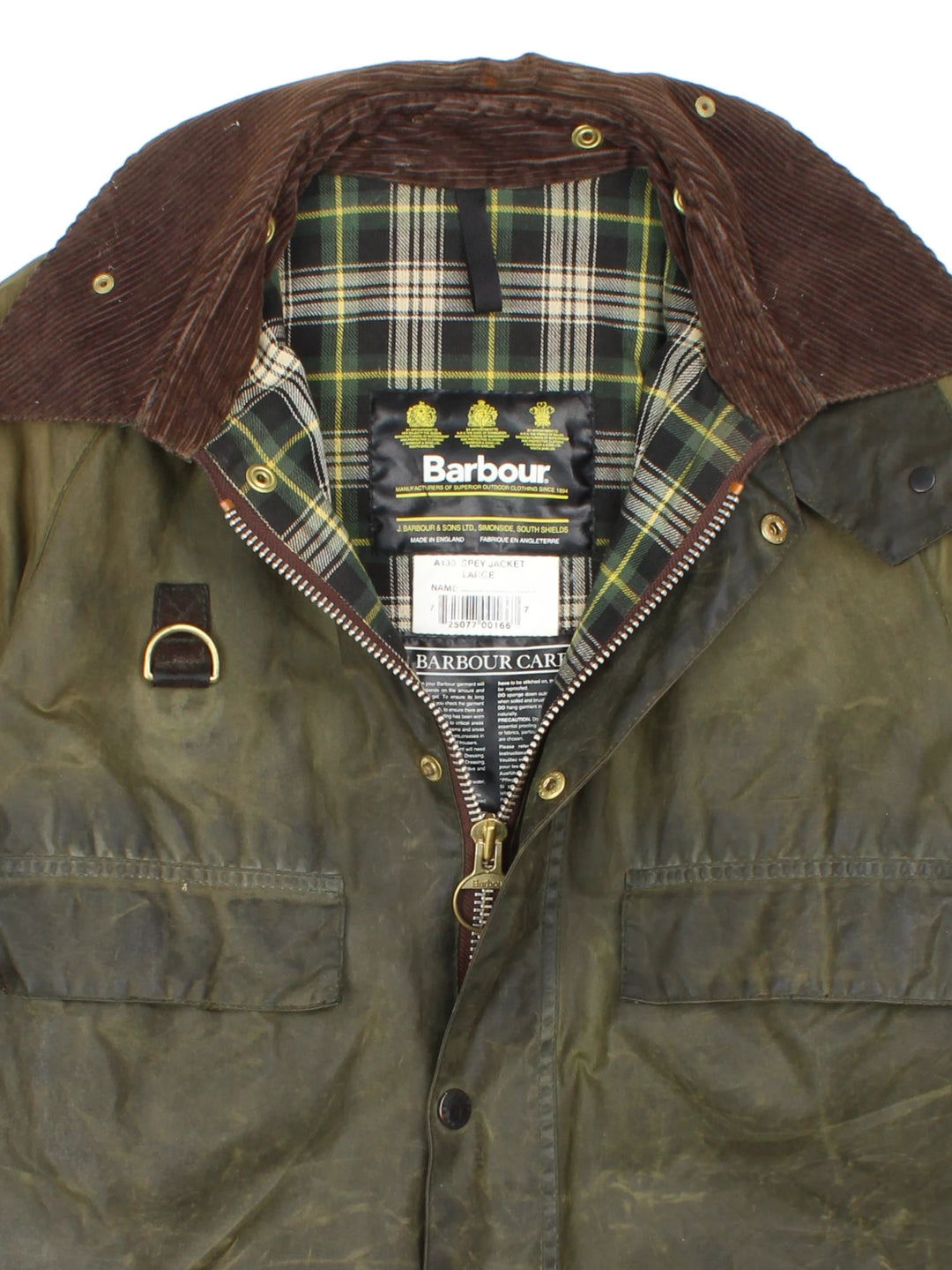 Barbour A130 Sprey Fishing Wax Jacket (L)