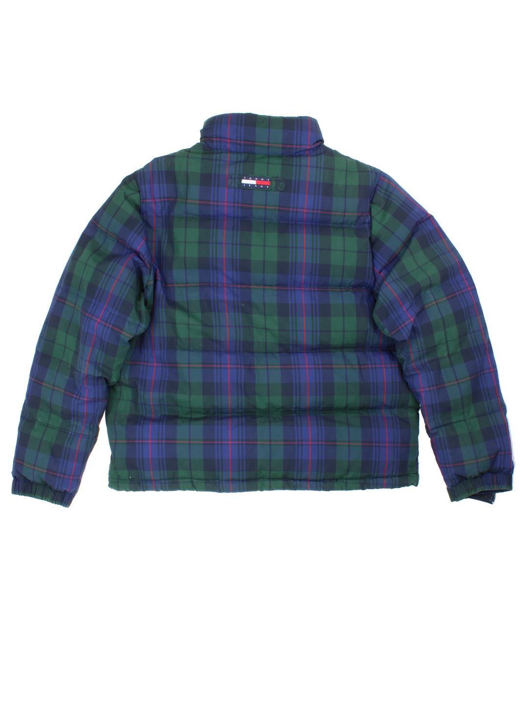 Tommy Hilfiger Tartan Plaid Puffer Coat (S)