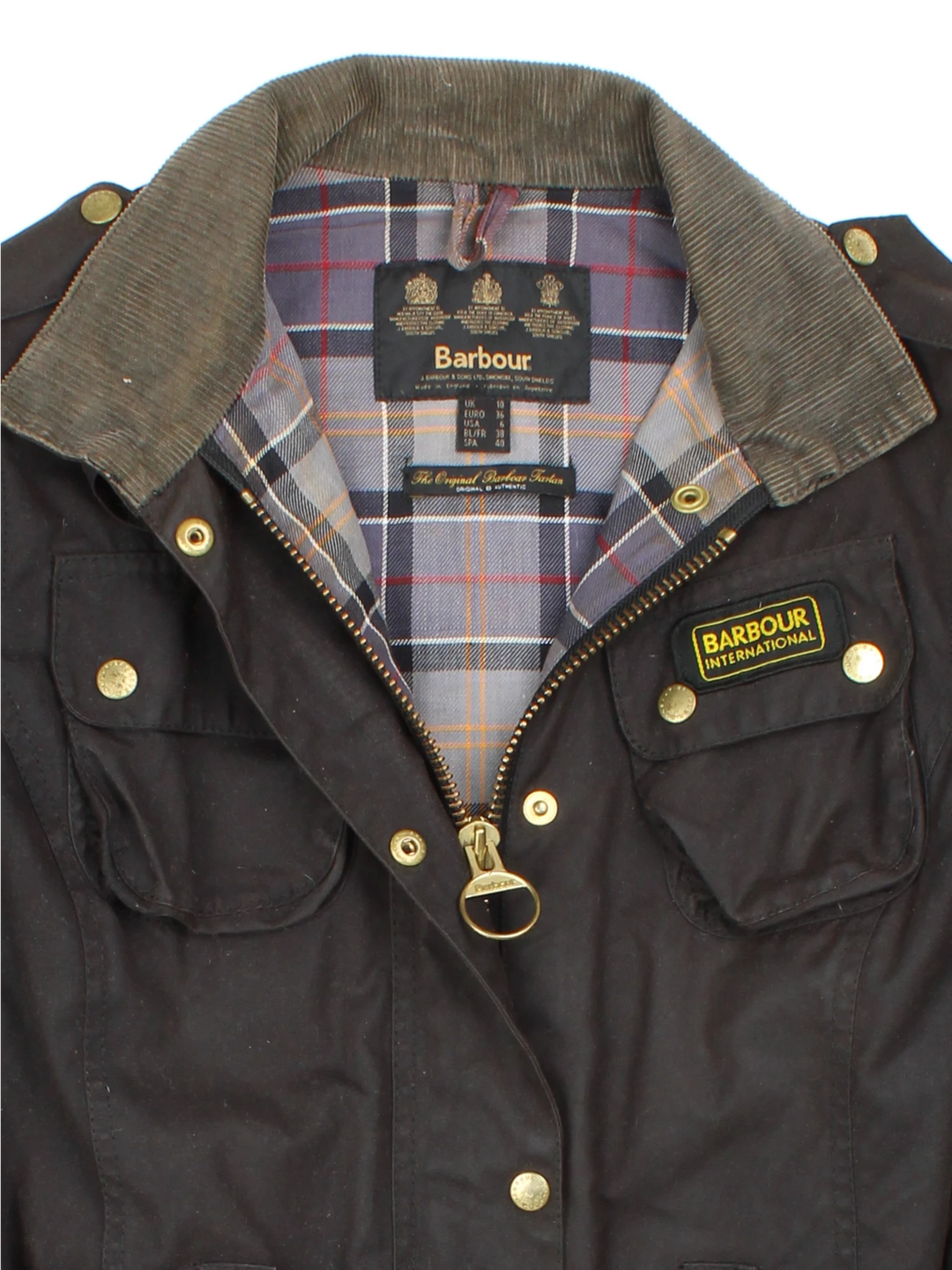 Barbour International Belted Wax Jacket (Size M)