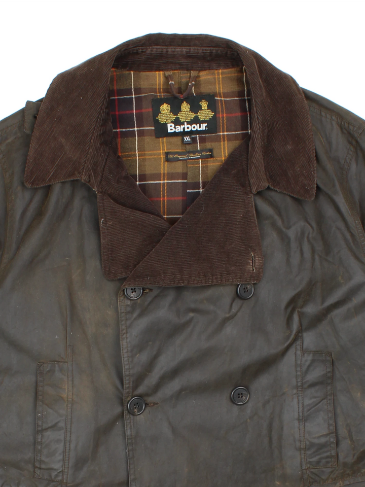 Barbour Wax Peacoat (Size XXL)