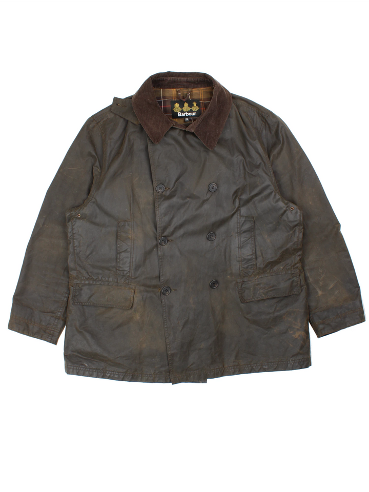 Barbour Wax Peacoat (Size XXL)