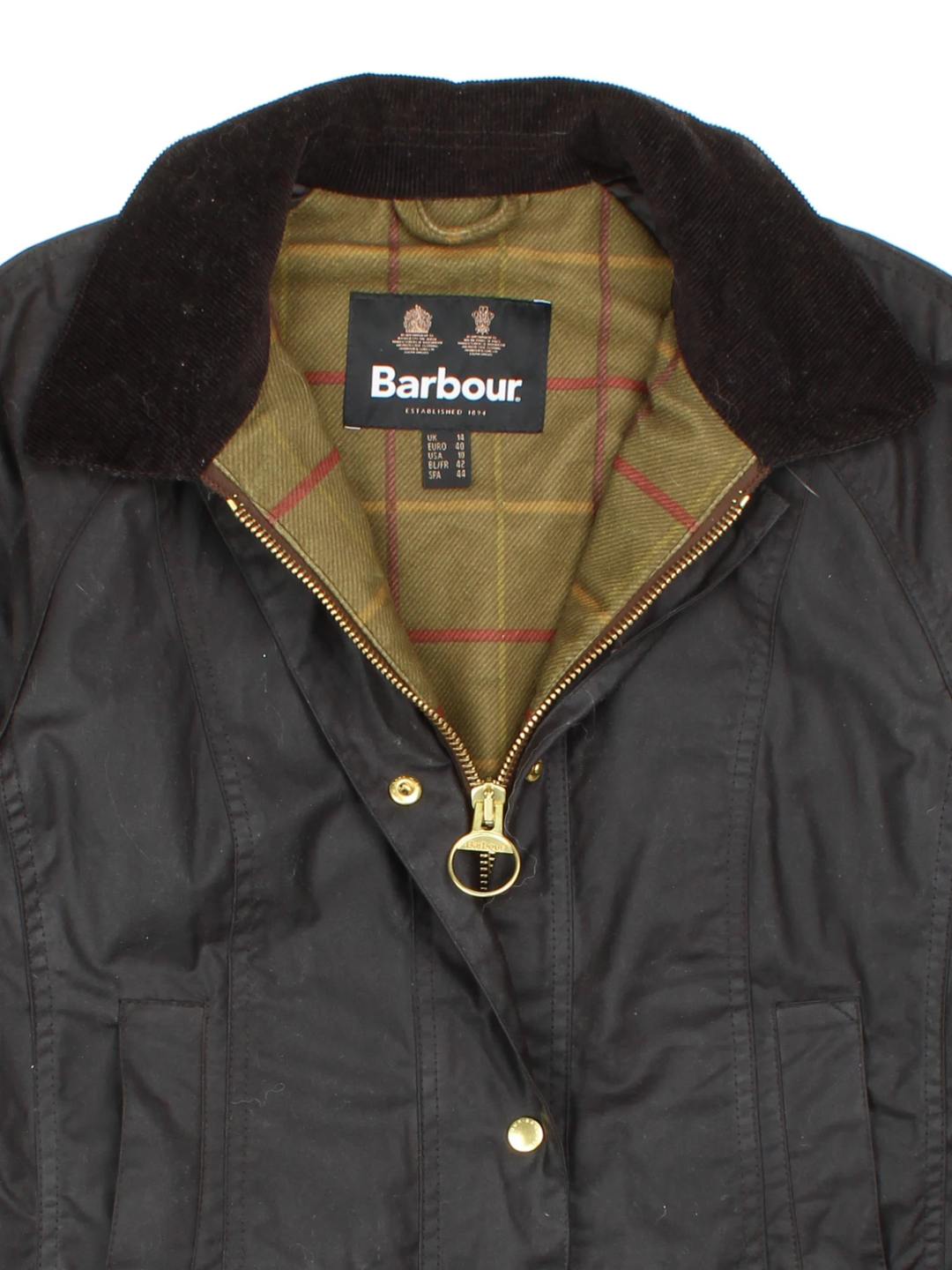 Barbour Beadnell Wax Jacket (Size L)