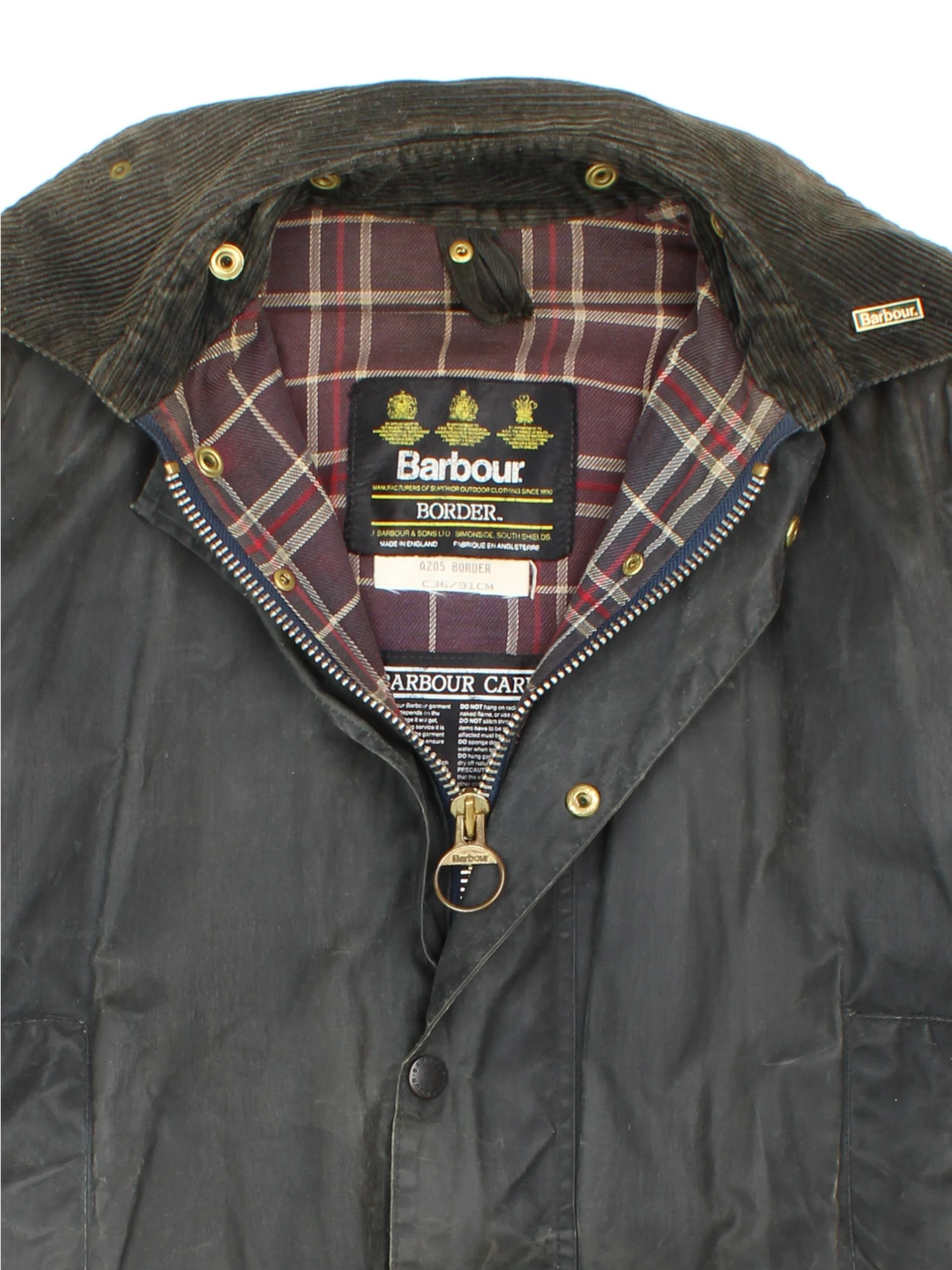 Barbour Border Wax Jacket (Size M) – VintageFolk Barbour Border Wax Jacket (Size M) – VintageFolk