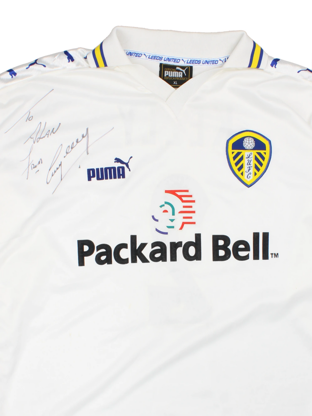 98-00 Puma Leeds United Signed Football Shirt (Size XL)