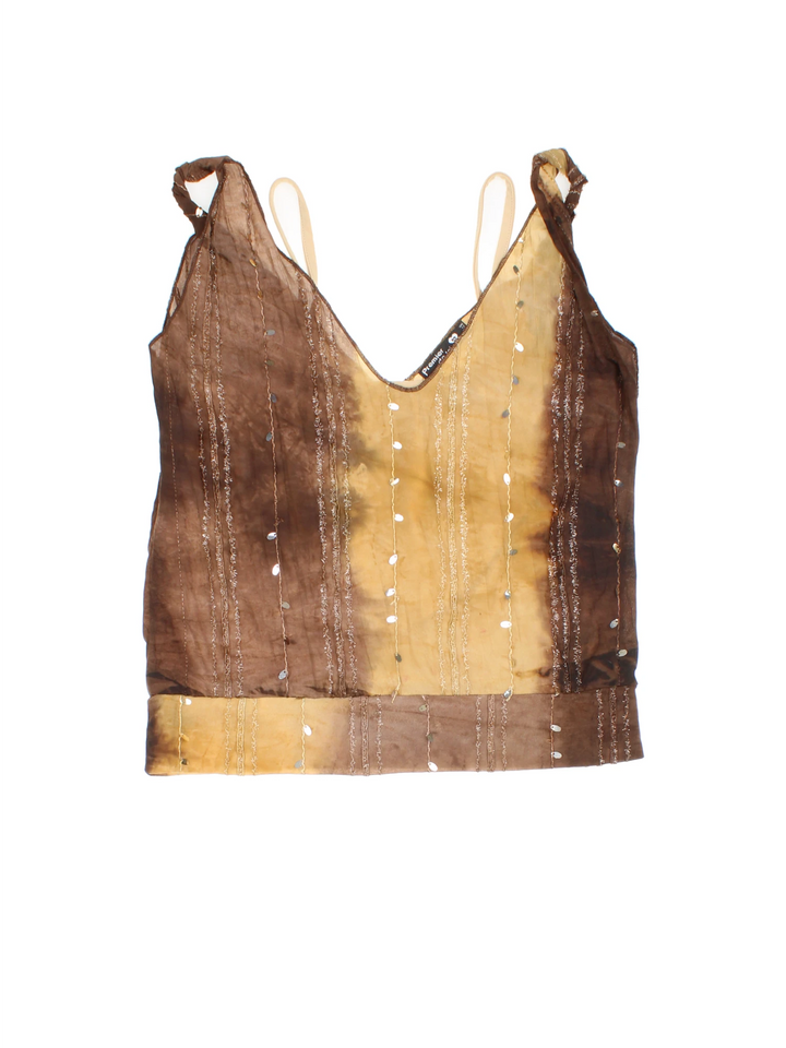 Y2K Embellished Vest Top (Size XXS)