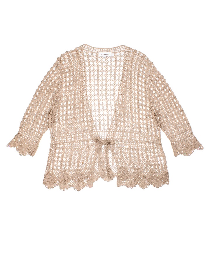 Y2K Crochet Cardigan (Size L)