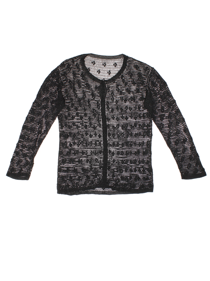 Y2K Crochet Cardigan (Size XXS)