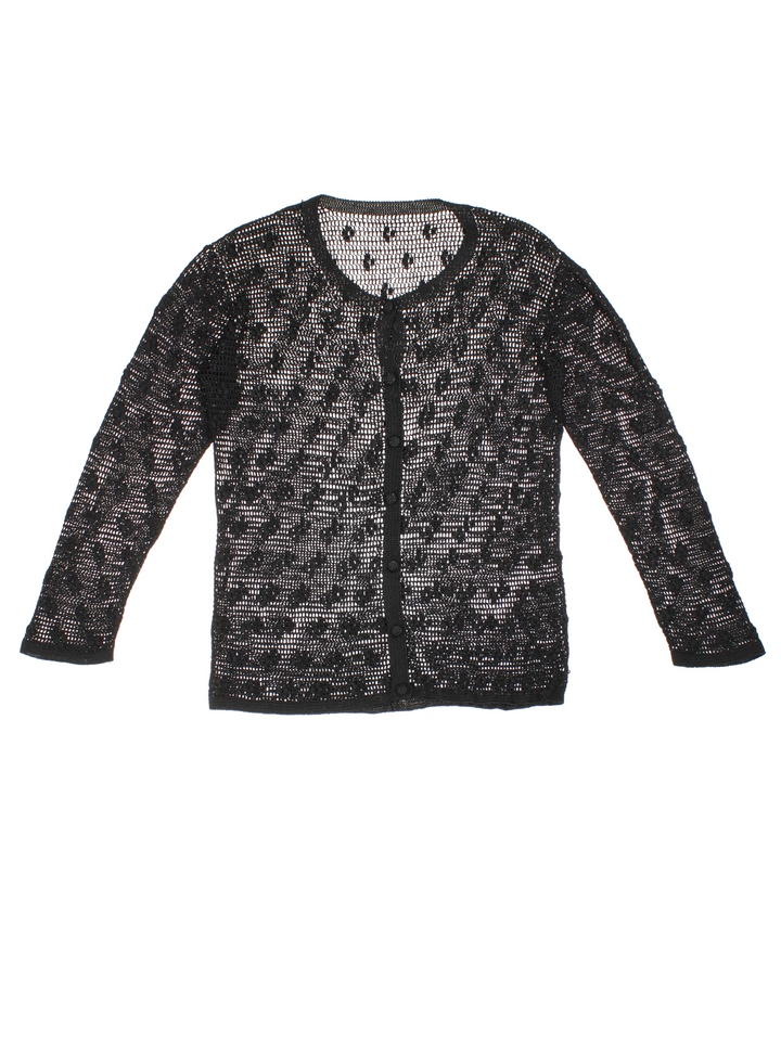 Y2K Crochet Cardigan (Size XXS)