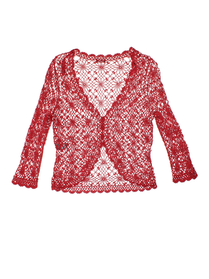 Crochet Lace Cardigan (Size XS)