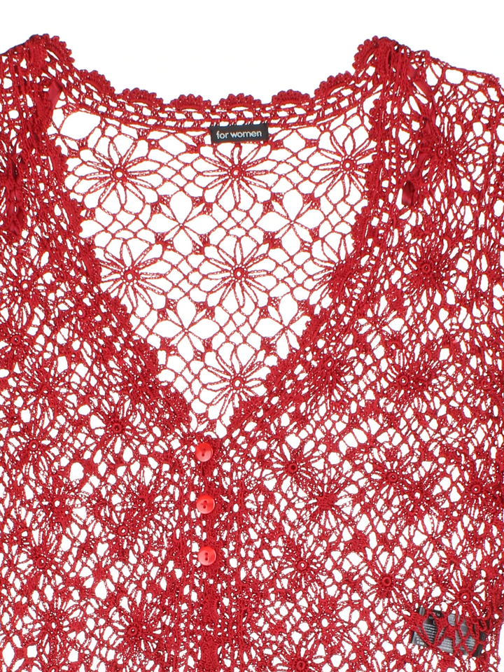Crochet Lace Cardigan (Size XS)