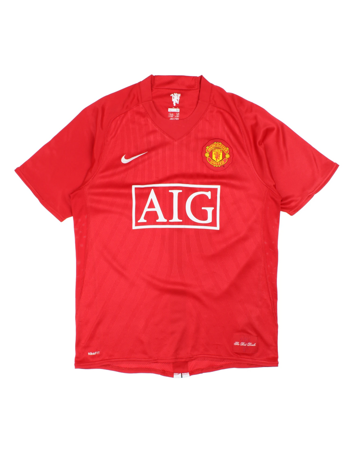 07-09 Nike Manchester United Home Football Shirt (Size S)