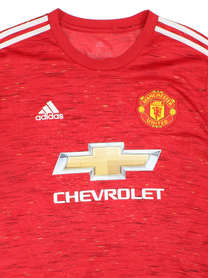 20-21 Adidas Manchester United Home Football Shirt (Size L)
