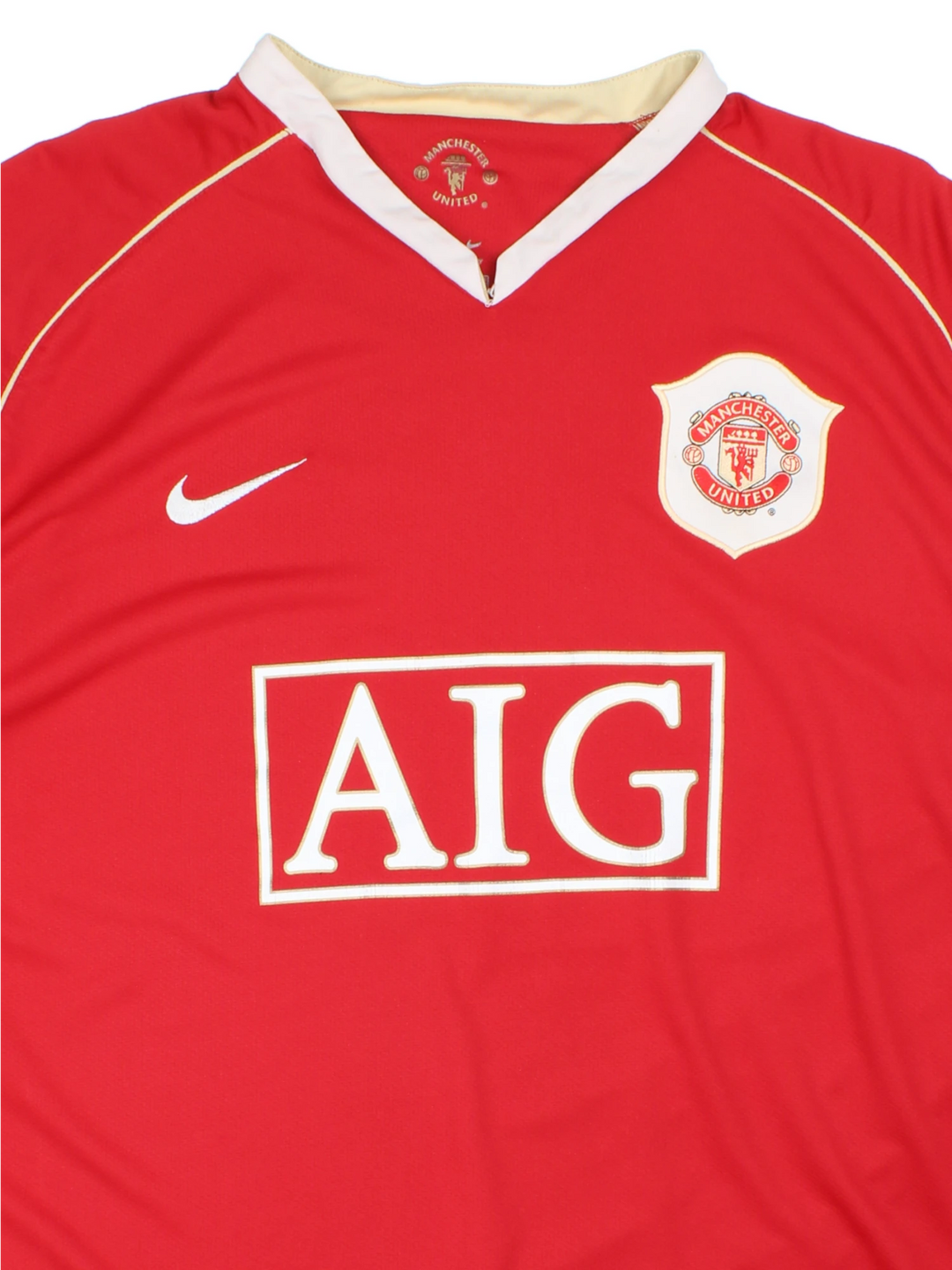 06-07 Nike Manchester United Home Football Shirt (Size L)