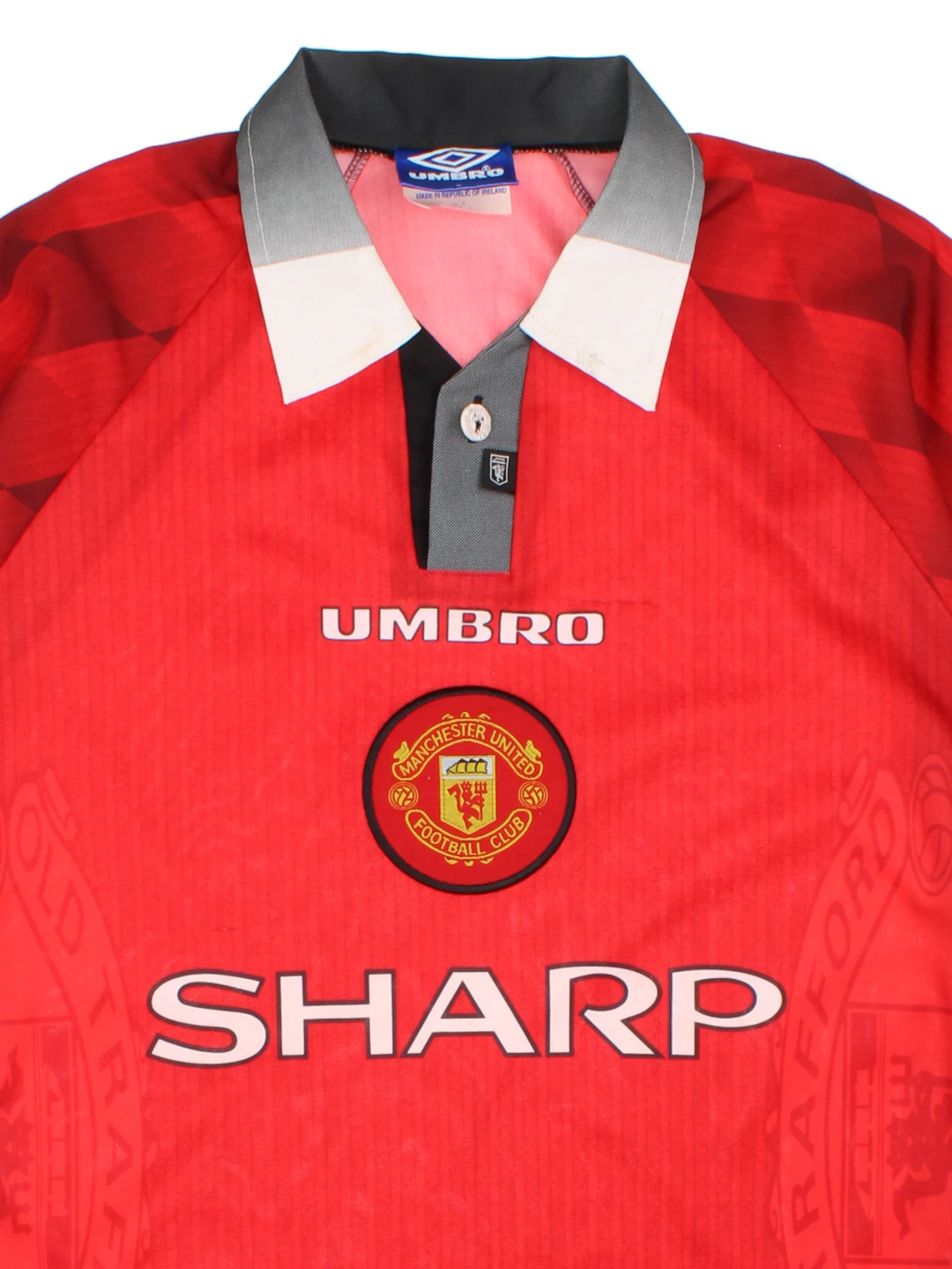 96-98 Umbro Manchester United Home Football Shirt (Size L)