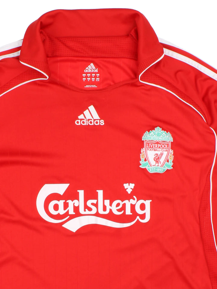 06-08 Adidas Liverpool F.C. Home Football Shirt (Size L)
