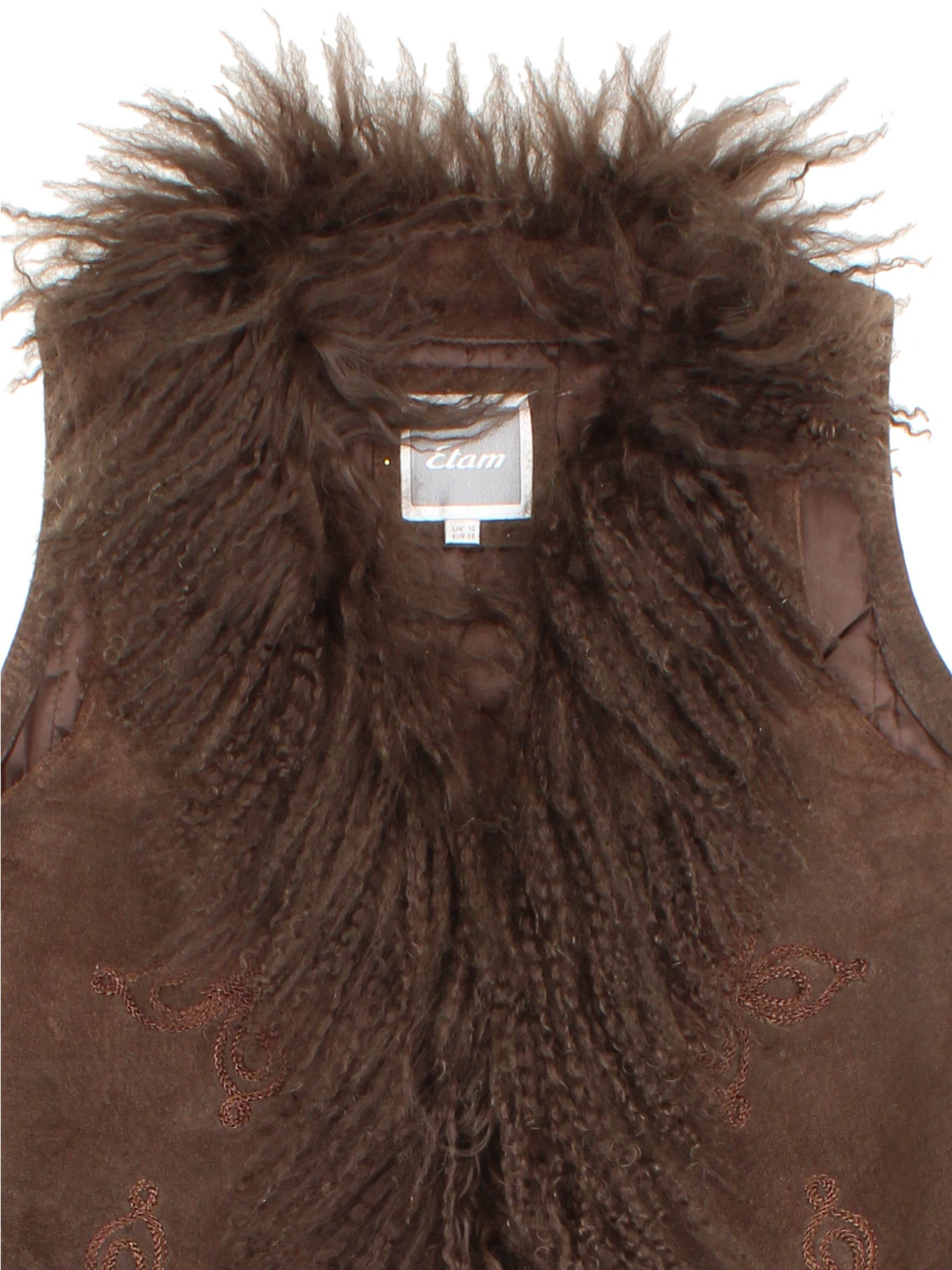 Vintage Mongolian Fur Waistcoat (Size XS)