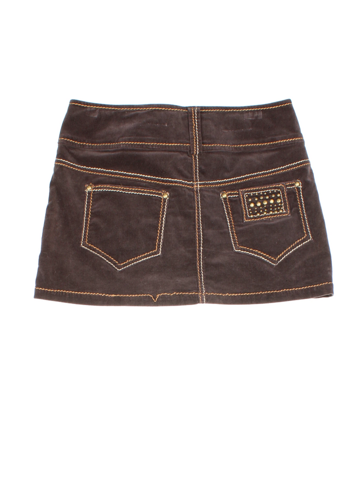 Y2K Morgan Mini Skirt (Size L)