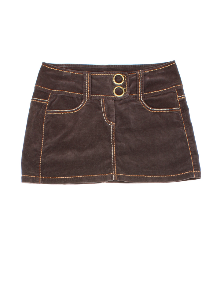 Y2K Morgan Mini Skirt (Size L)