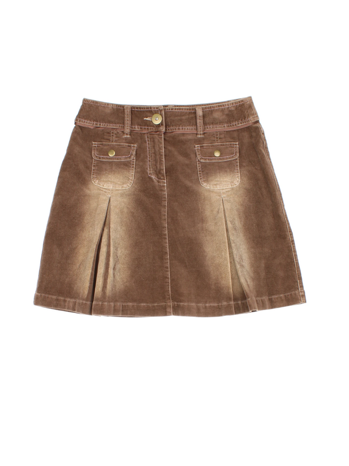 Y2K Pleated Mini Skirt (Size M)