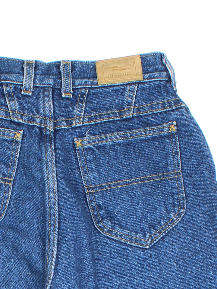 L.L Bean Checked Lined High Waisted Jeans (Size L)