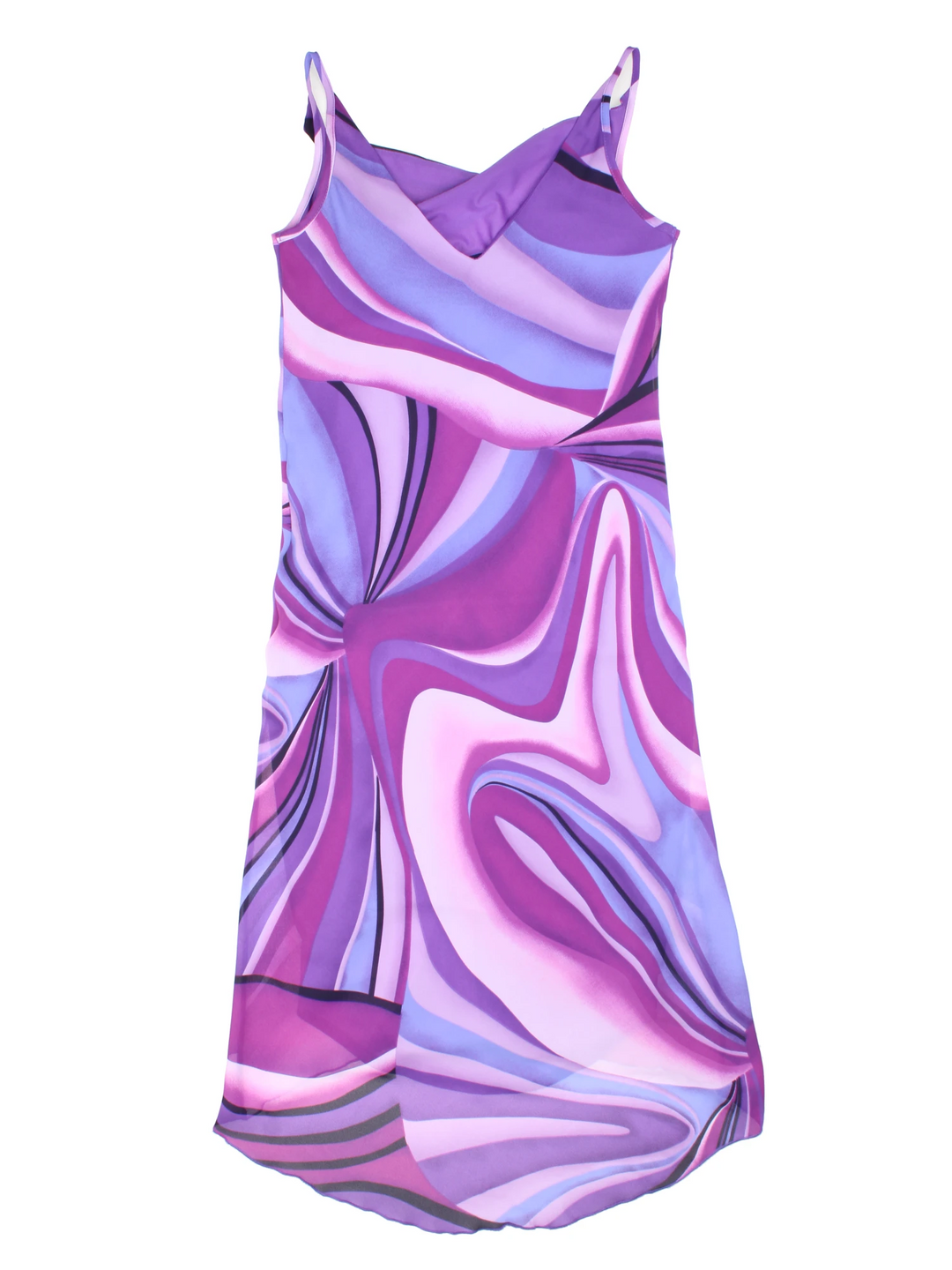 Y2K Cowl Neck Midi Dress (Size S)