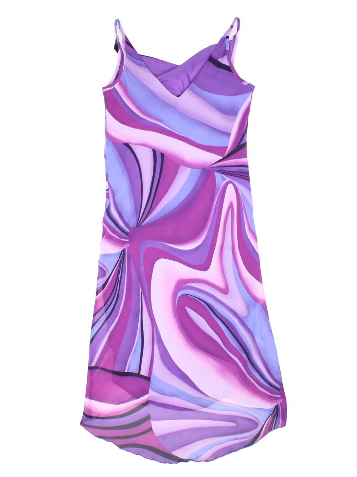 Y2K Cowl Neck Midi Dress (Size S)