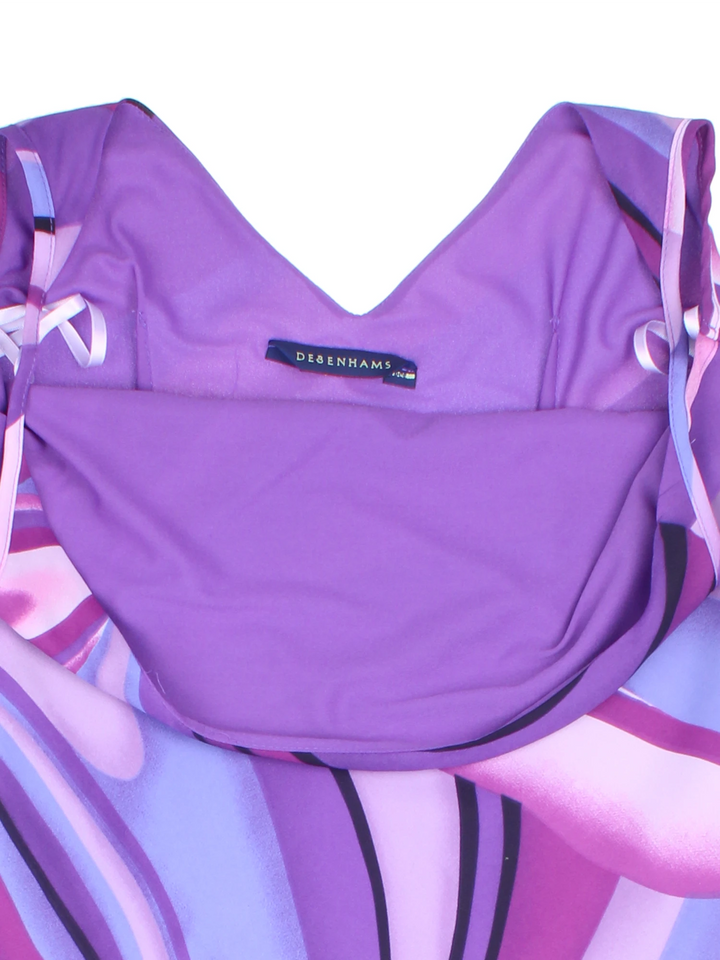 Y2K Cowl Neck Midi Dress (Size S)