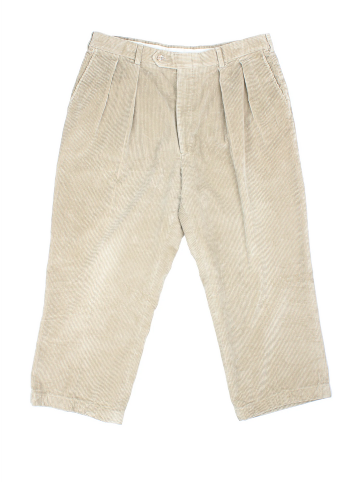 90's L.L Bean Corduroy Cropped Trousers (Size L)