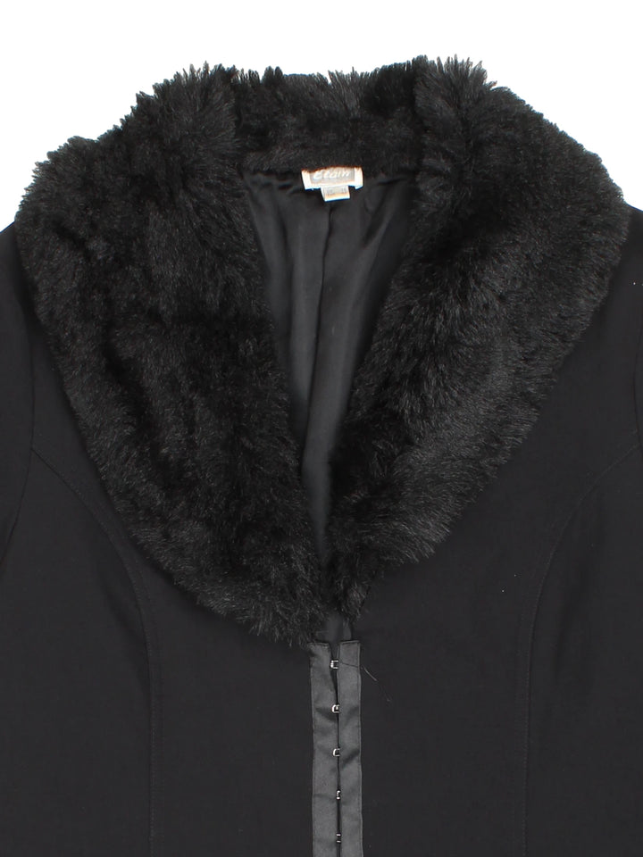 Y2K Faux Fur Blazer (Size XS)