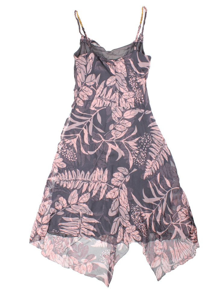 Y2K Floral Midi Dress (Size L)