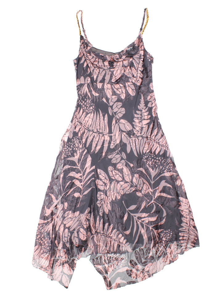 Y2K Floral Midi Dress (Size L)
