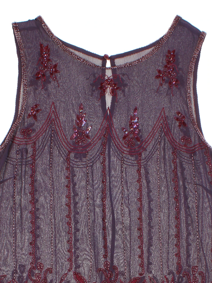 Vintage Sequin Top (Size XXS)