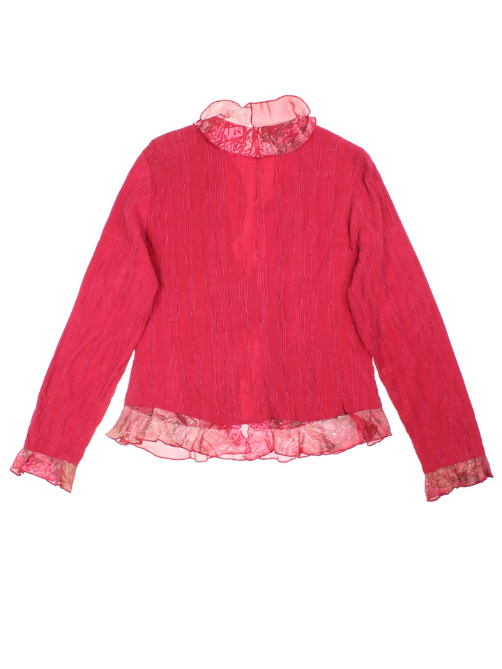 Y2K Sheer Tie Front (Size M)