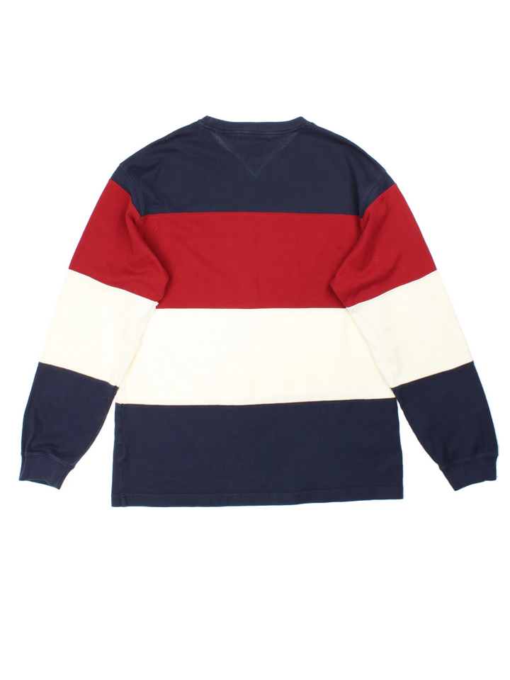 Tommy Hilfiger Stripe Long Sleeved  T-Shirt (Size L)
