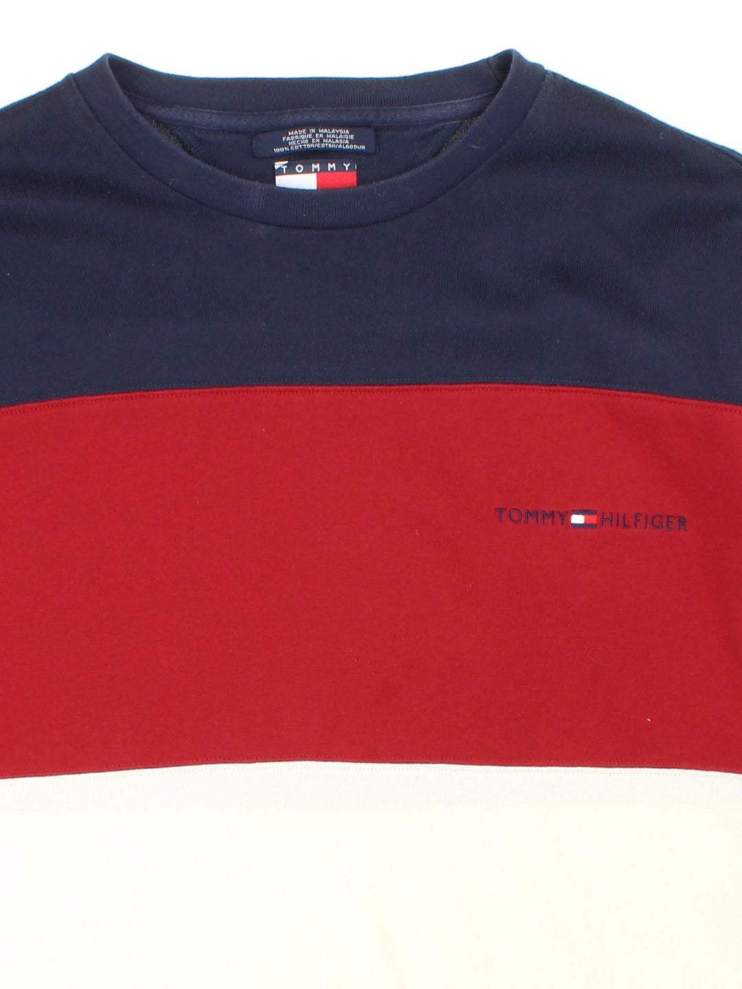 Tommy Hilfiger Stripe Long Sleeved  T-Shirt (Size L)
