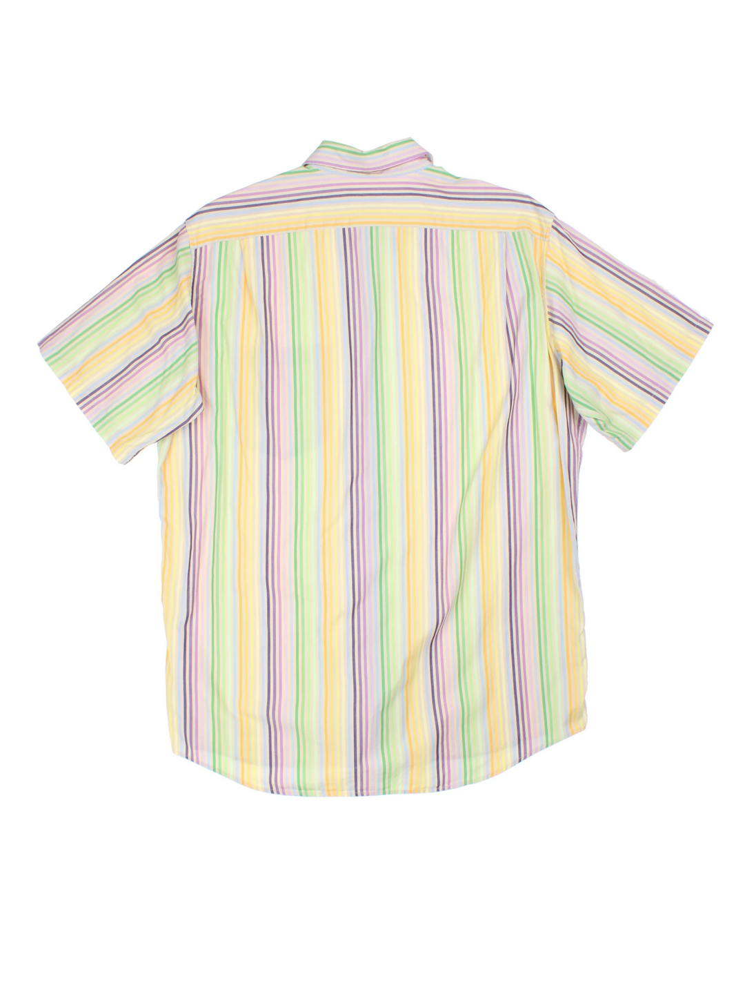 Lacoste Striped Short Sleeve Shirt (Size L)