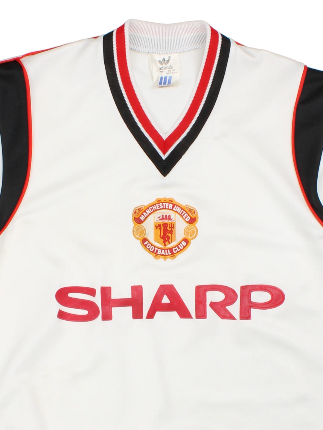84-86 Adidas Manchester United Away Football Shirt (Size XXS)