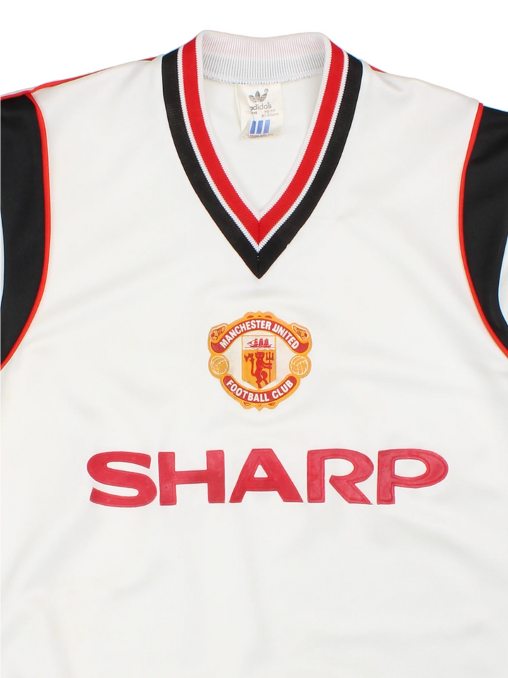 84-86 Adidas Manchester United Away Football Shirt (Size XXS)