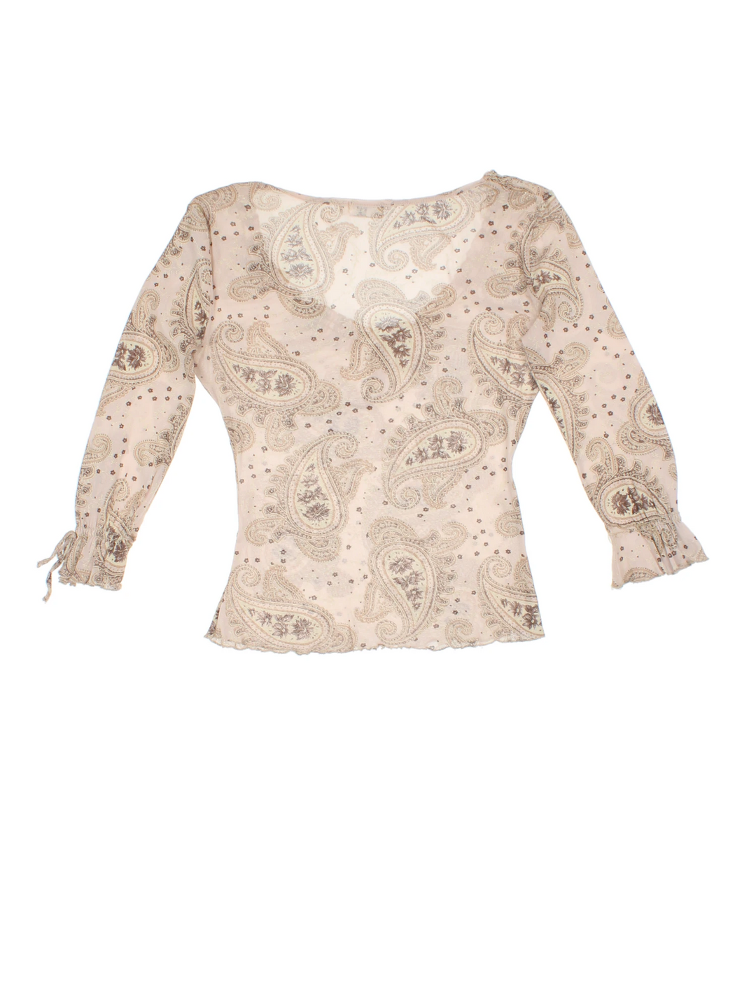 Y2K Paisley Top (Size S)