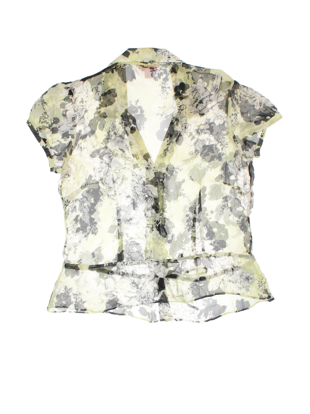 Monsoon Sheer Floral Blouse (Size L)