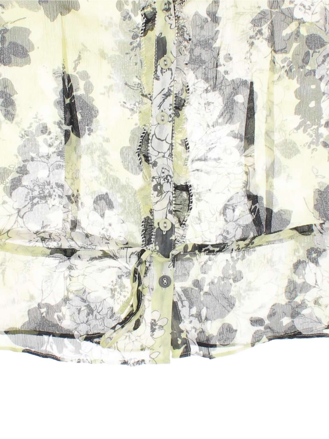 Monsoon Sheer Floral Blouse (Size L)