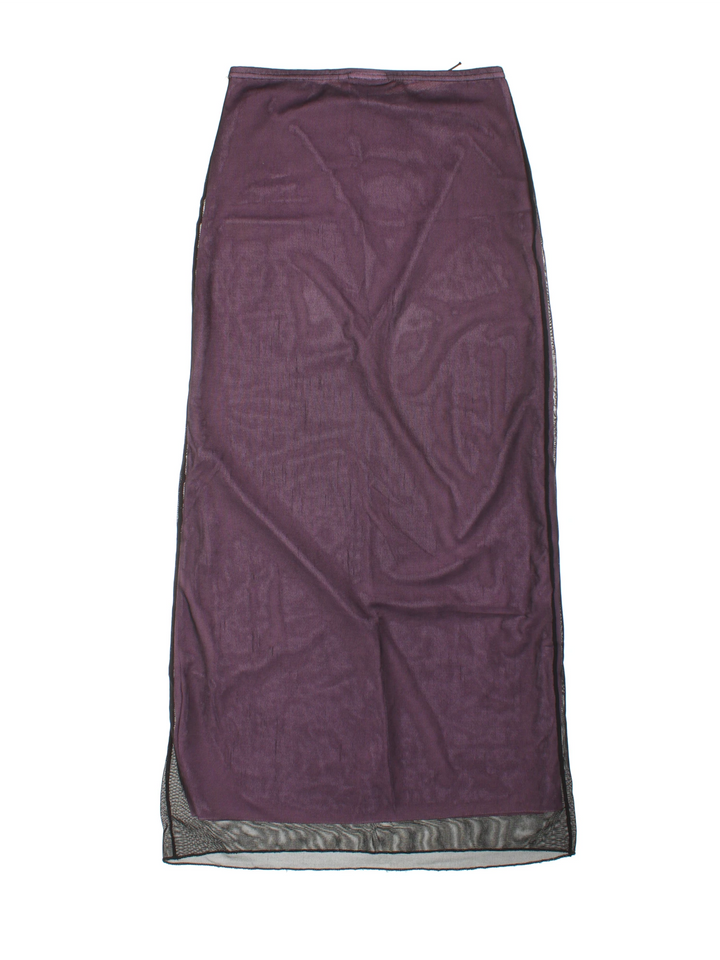 Y2K Mesh Midi Skirt (Size S)