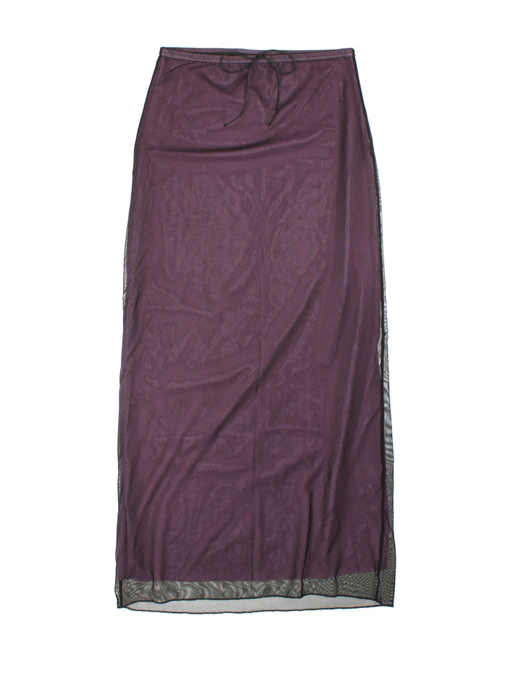 Y2K Mesh Midi Skirt (Size S)