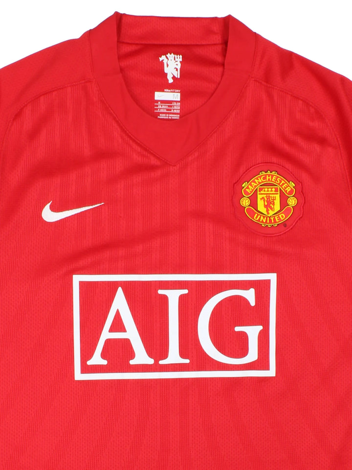 Manchester United 2007-2009 Nike Home Football Shirt (Size M)