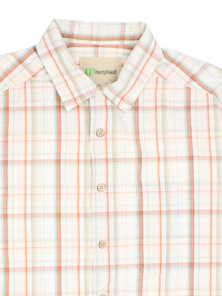 Berghaus Plaid Short Sleeve Shirt (Size L)