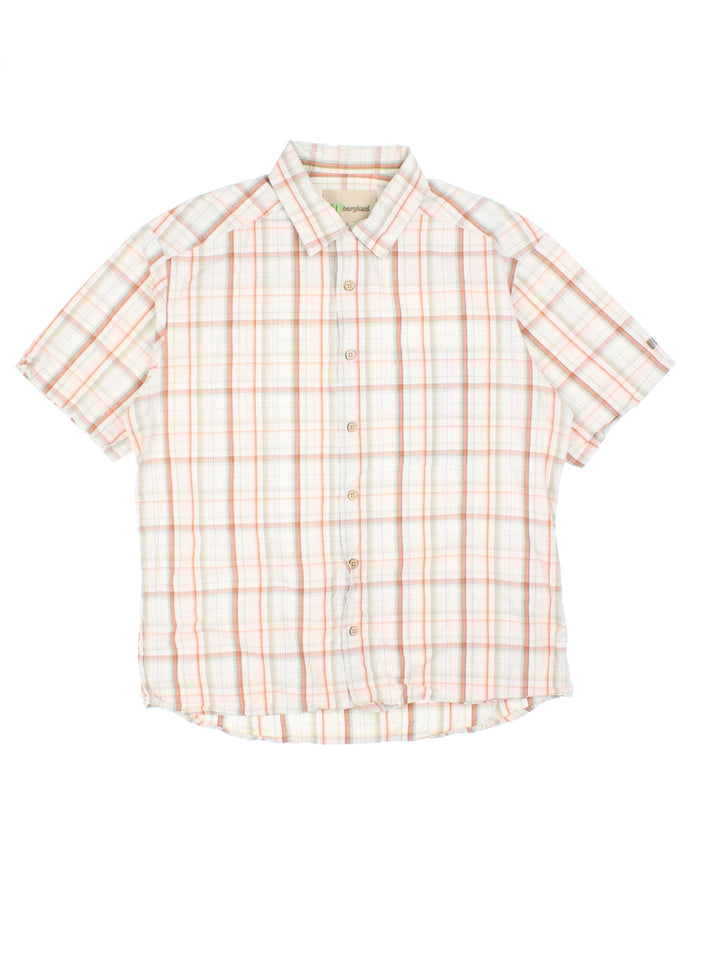 Berghaus Plaid Short Sleeve Shirt (Size L)