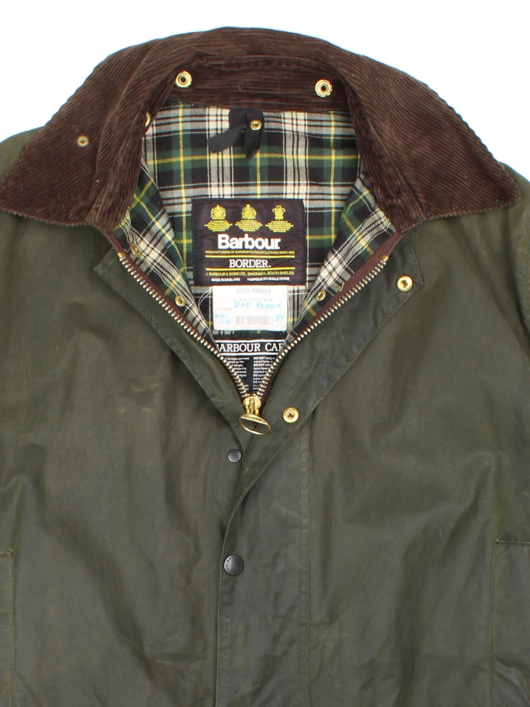 Barbour Border Wax Jacket (L)