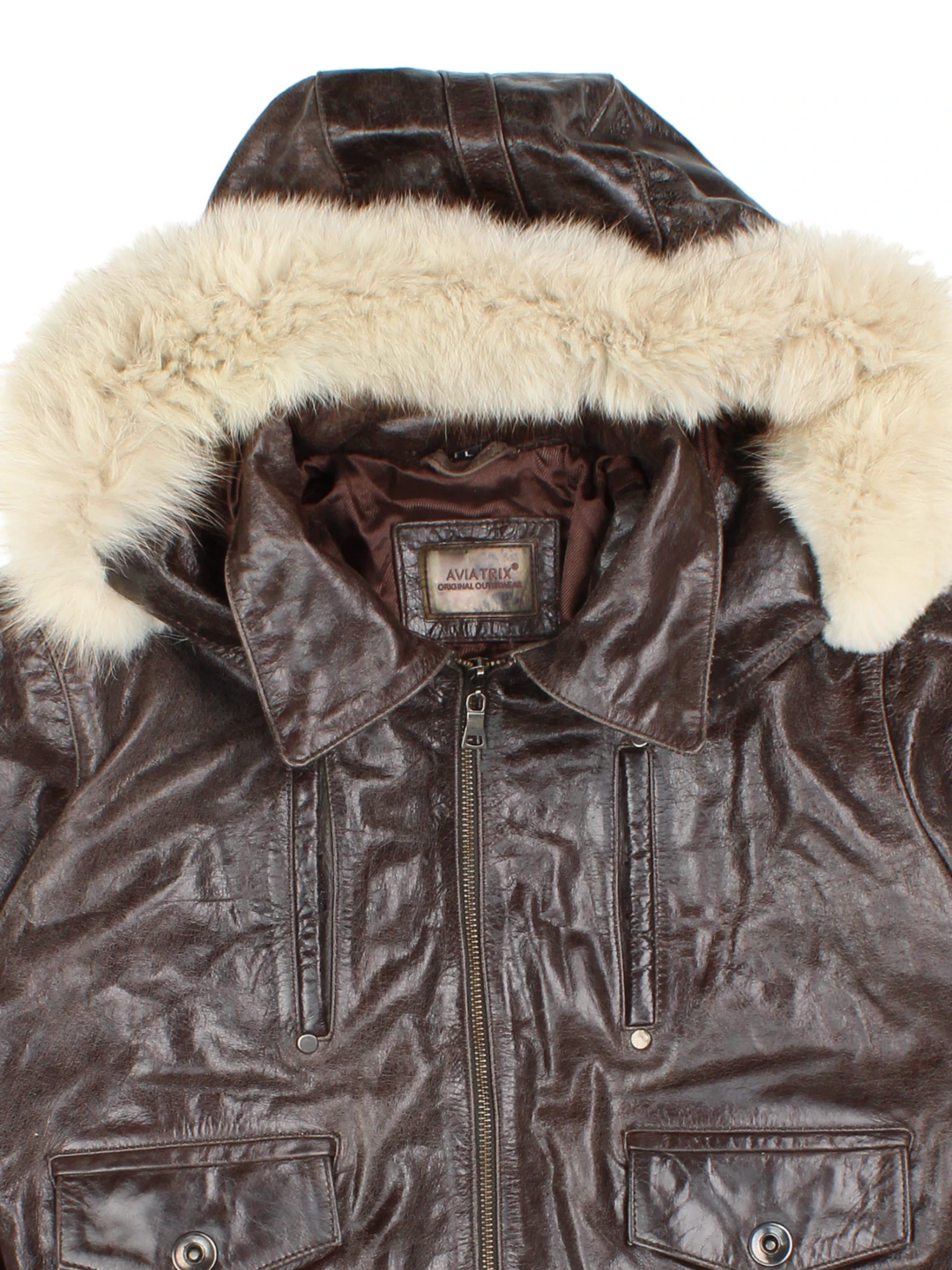 Avatrix Leather Bomber Jacket (Size M)