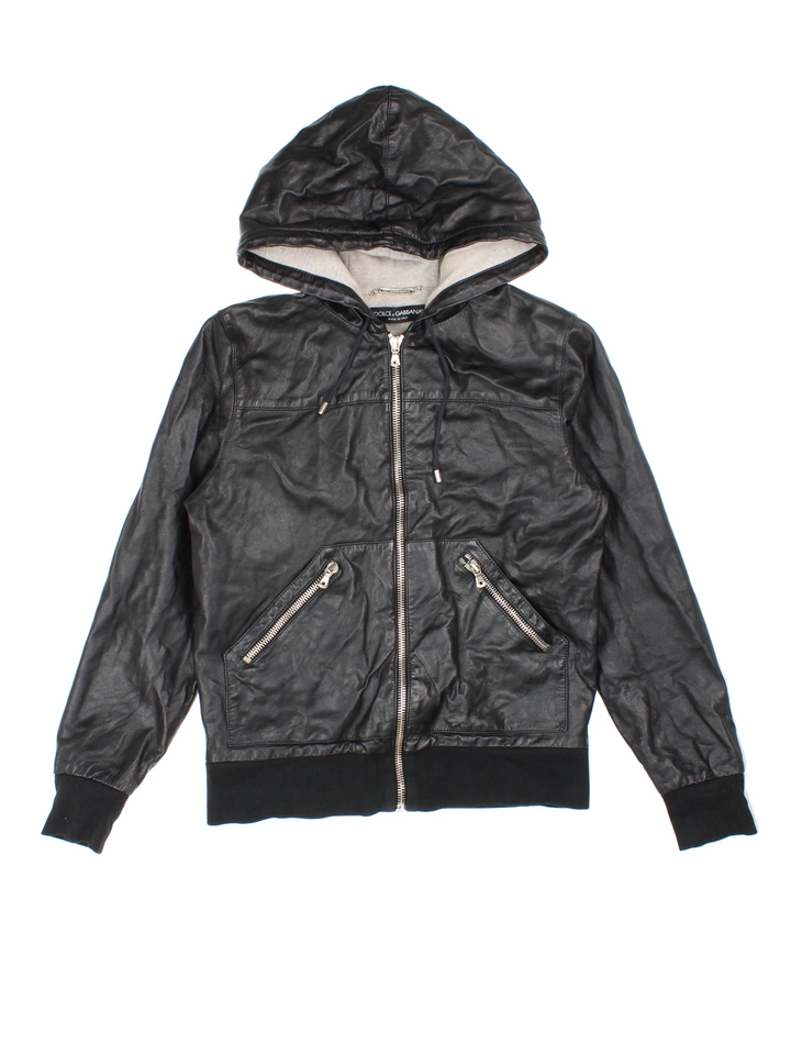 Dolce & Gabana Leather Jacket (Size S)