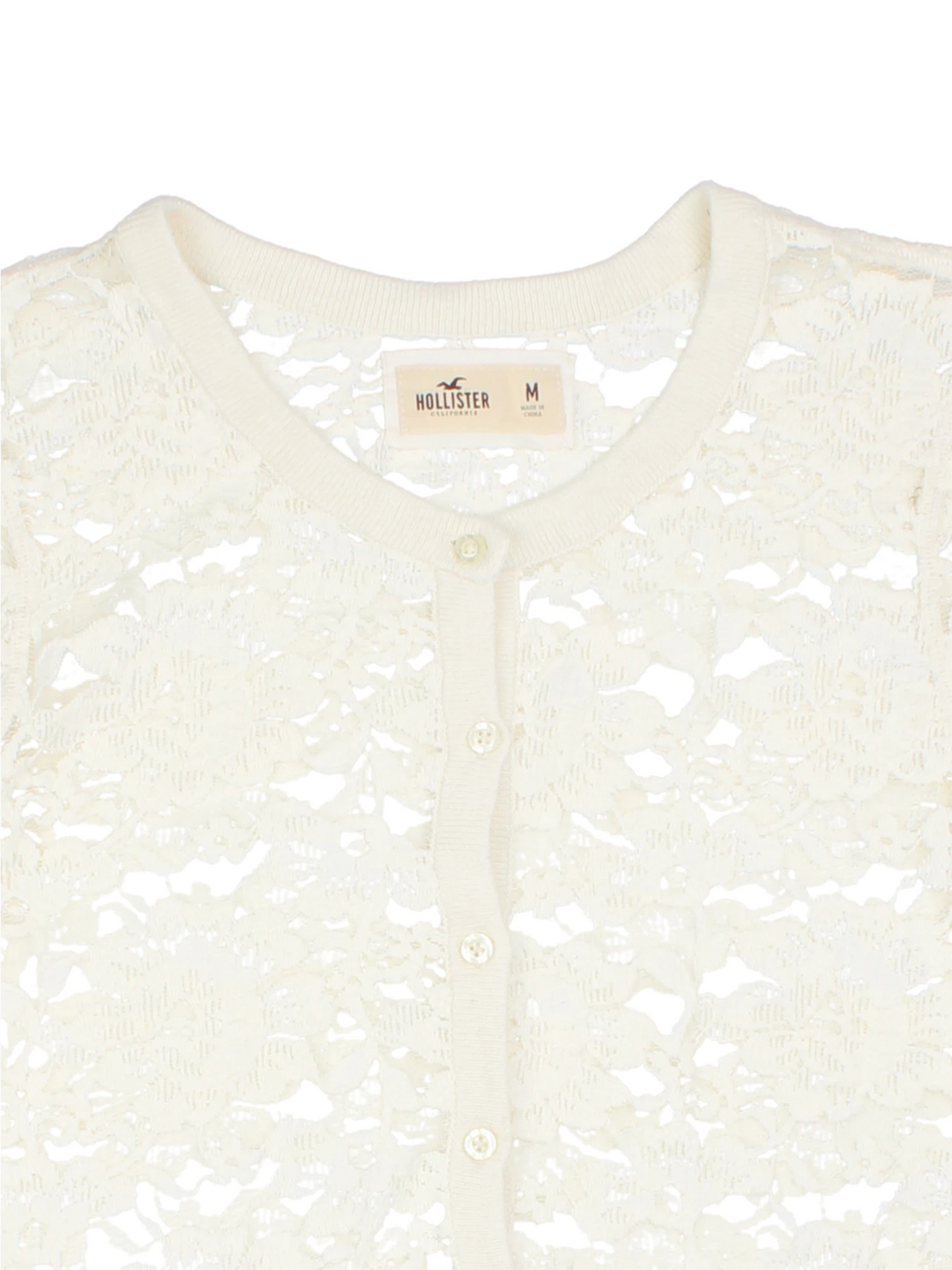 Y2K Hollister Lace Cardigan (Size M)